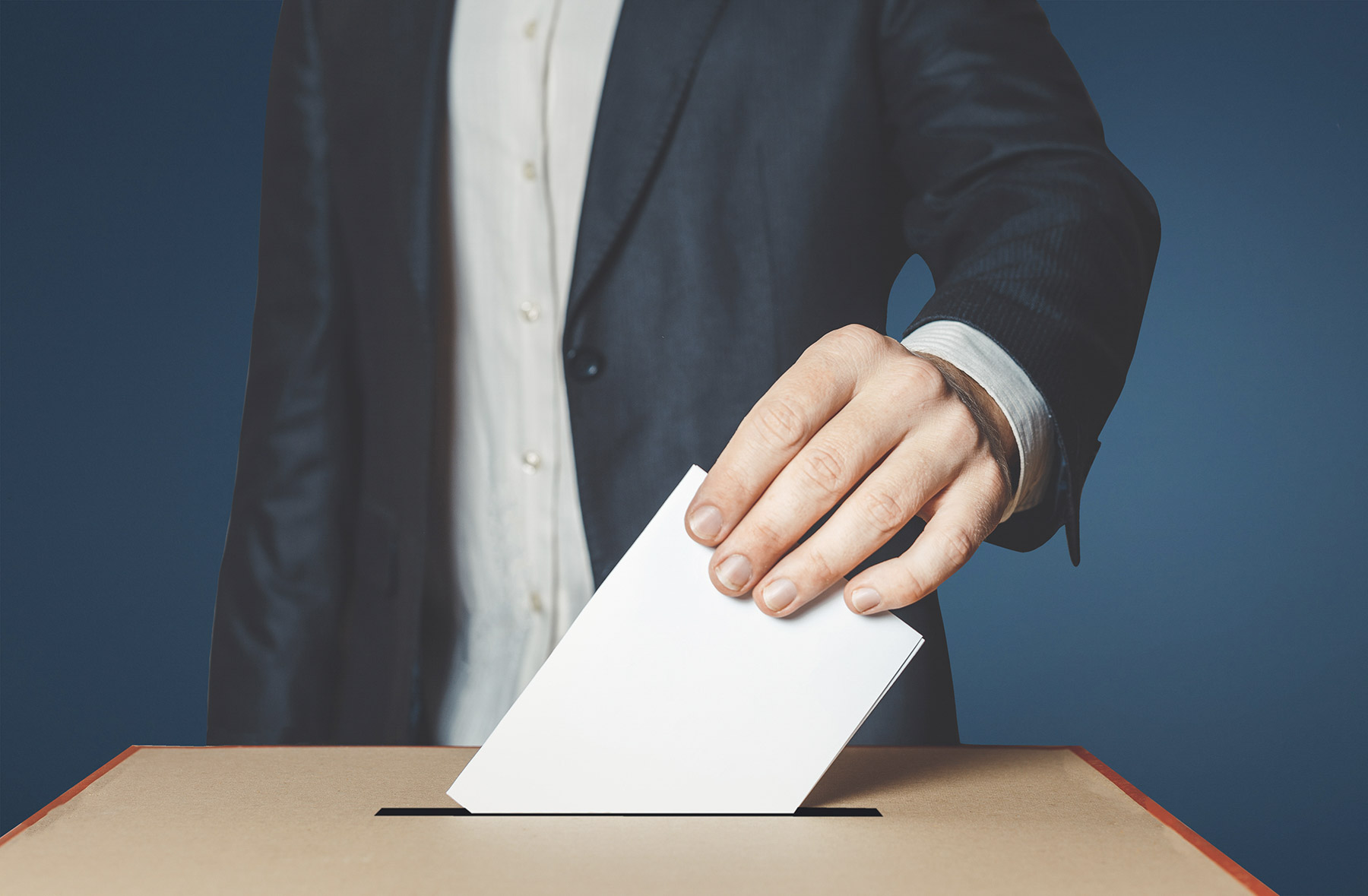 Photo of someone voting